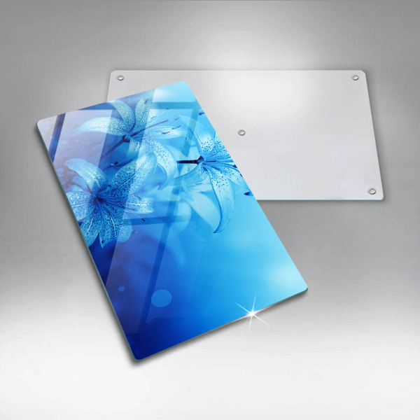 Worktop saver Blue flowers