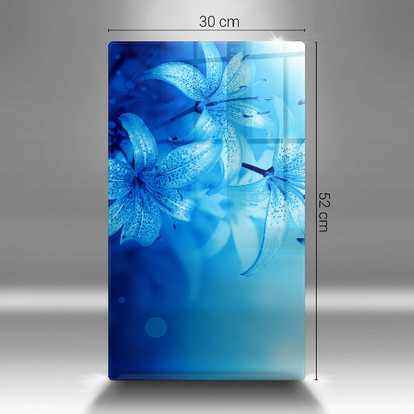 Worktop saver Blue flowers