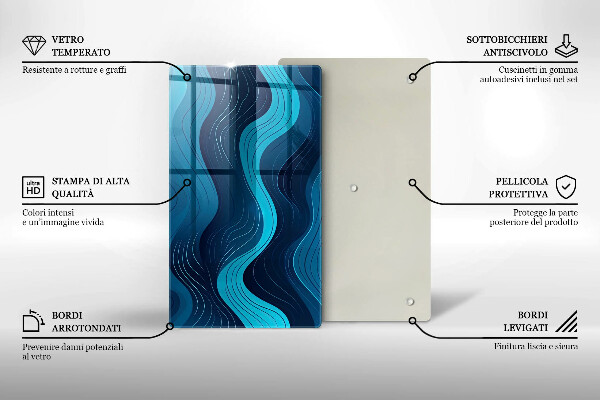 Worktop saver Abstract waves