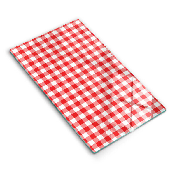 Worktop saver Red white grille