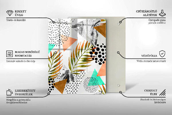 Worktop saver Blue-gold marble