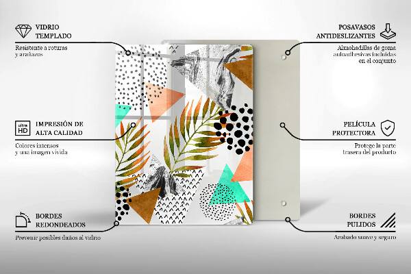 Worktop saver Blue-gold marble