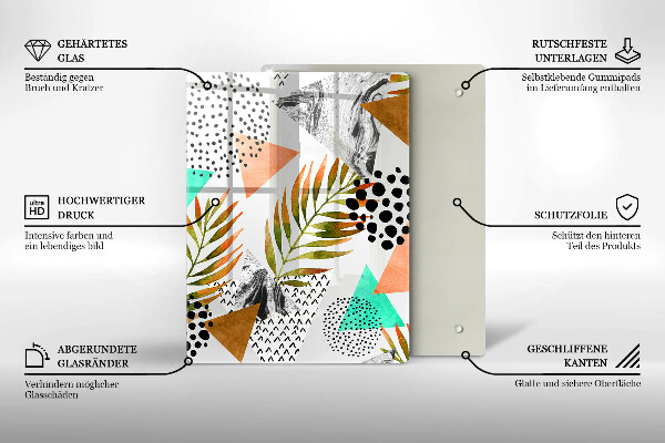 Worktop saver Blue-gold marble