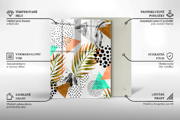 Worktop saver Blue-gold marble