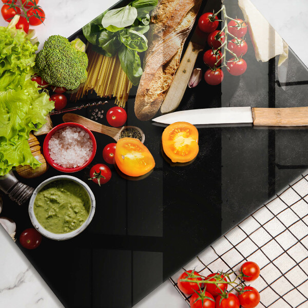 Worktop saver Italian ingredients and spices