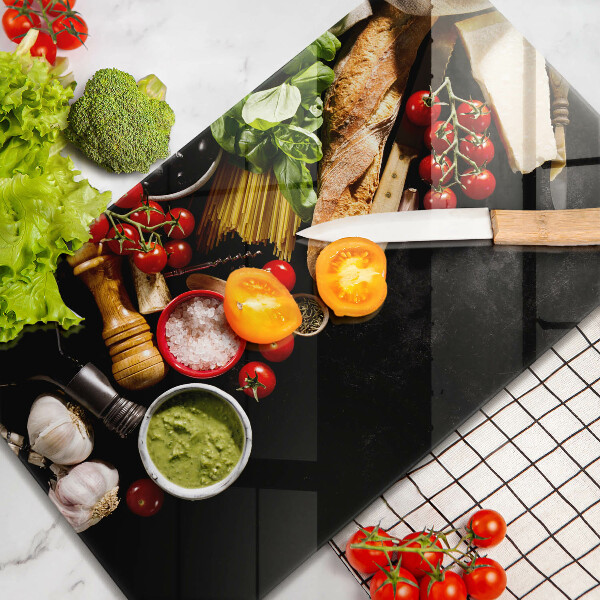 Worktop saver Italian ingredients and spices