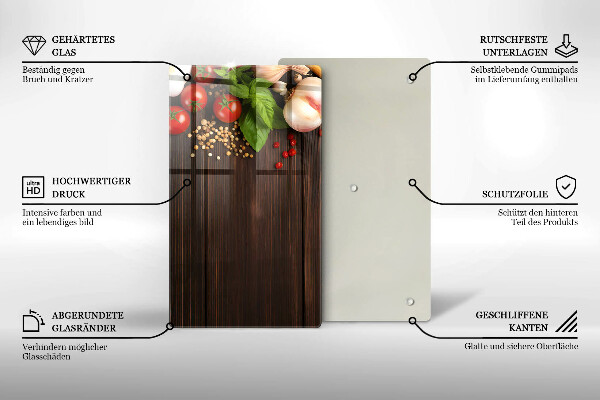 Worktop saver Vegetables on the table