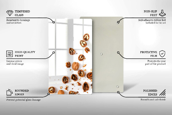 Worktop saver Nuts on a white background