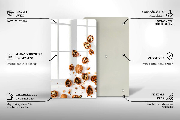Worktop saver Nuts on a white background