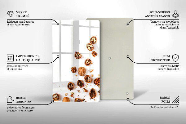 Worktop saver Nuts on a white background