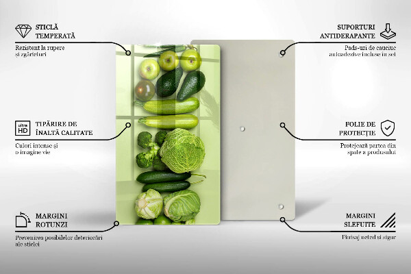 Worktop saver Green fruits and vegetables