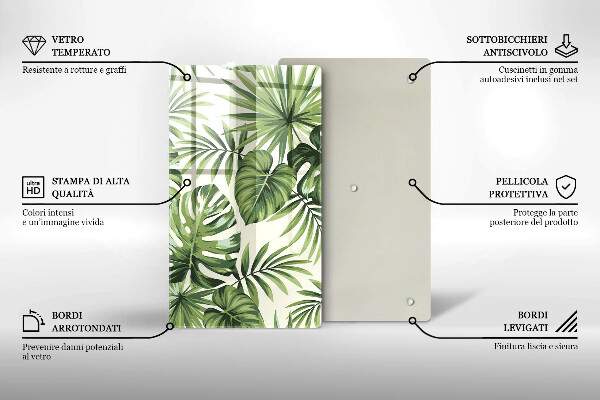 Worktop saver Illustration of Monster leaves
