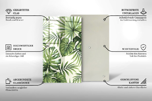 Worktop saver Illustration of Monster leaves