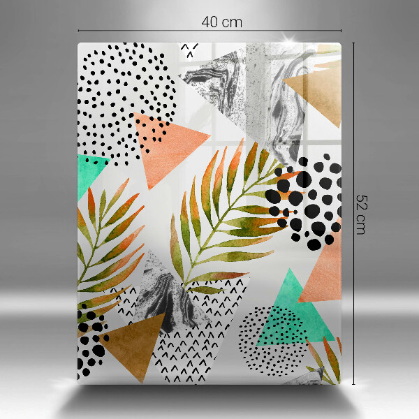 Worktop saver Boho leaves pattern