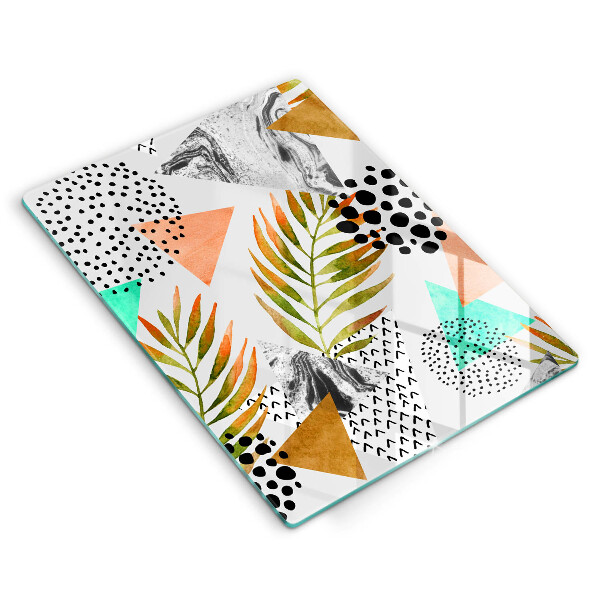 Worktop saver Boho leaves pattern