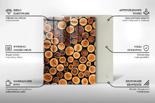 Worktop saver Boho leaves pattern