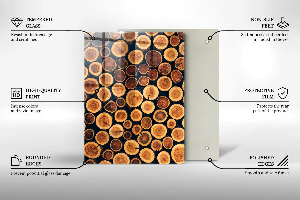 Worktop saver Boho leaves pattern