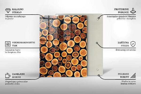 Worktop saver Boho leaves pattern