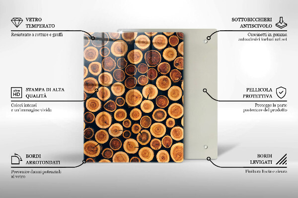 Worktop saver Boho leaves pattern
