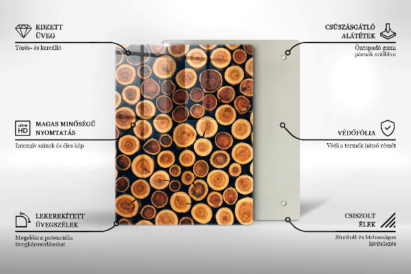 Worktop saver Boho leaves pattern
