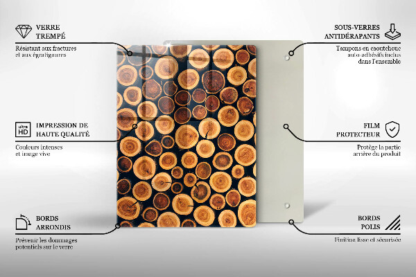 Worktop saver Boho leaves pattern