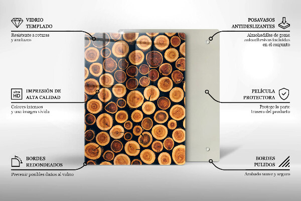 Worktop saver Boho leaves pattern