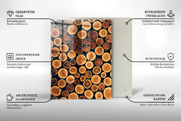 Worktop saver Boho leaves pattern