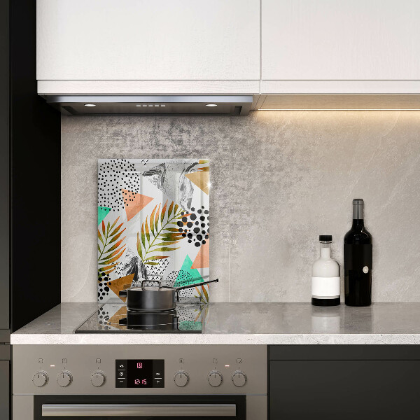 Worktop saver Boho leaves pattern