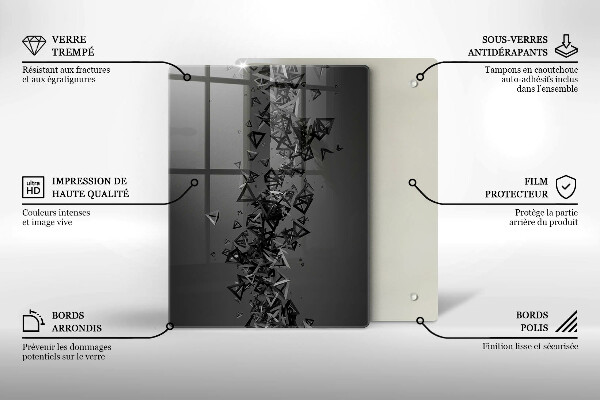 Cutting board Colorful squares pixels