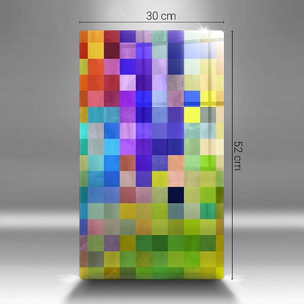 Cutting board Colorful squares pixels