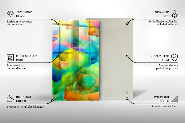 Cutting board Colorful abstraction