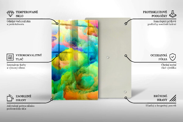 Cutting board Colorful abstraction