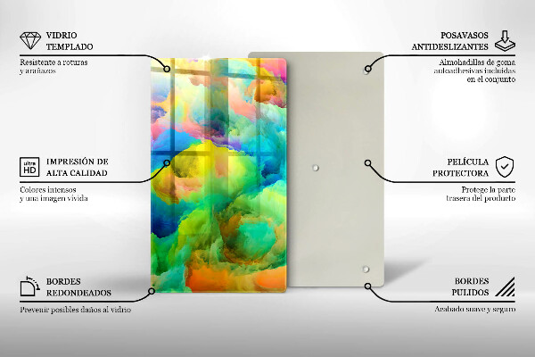 Cutting board Colorful abstraction