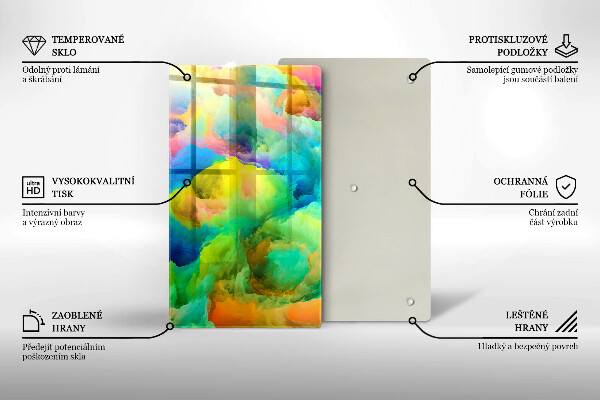 Cutting board Colorful abstraction