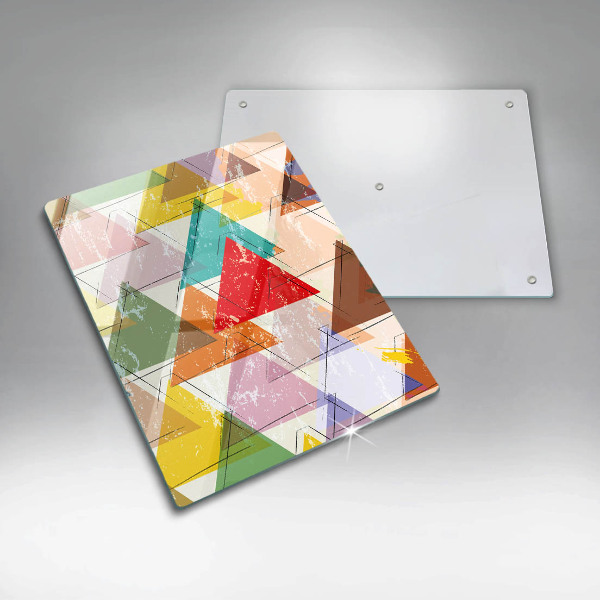 Cutting board Painted triangles