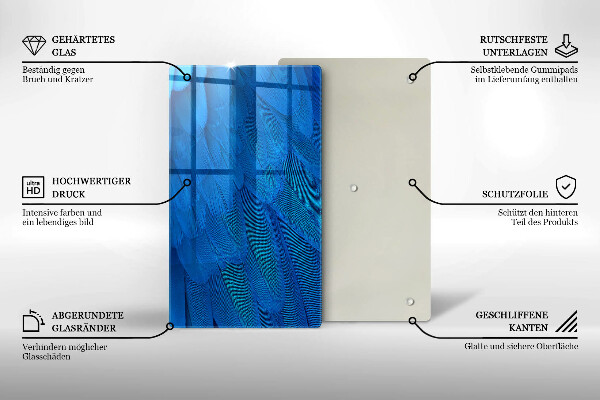 Cutting board Bird feathers