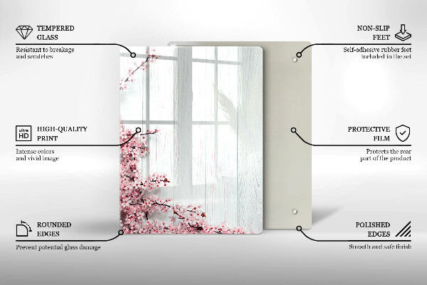 Cutting board Bird feathers