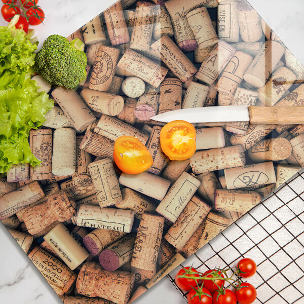 Cutting board Wine corks pattern