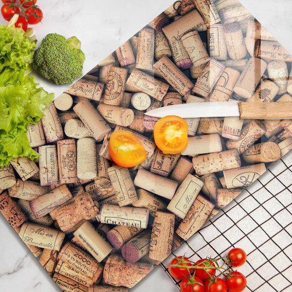 Cutting board Wine corks pattern