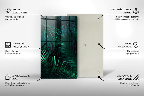 Worktop saver Wild jungle leaves