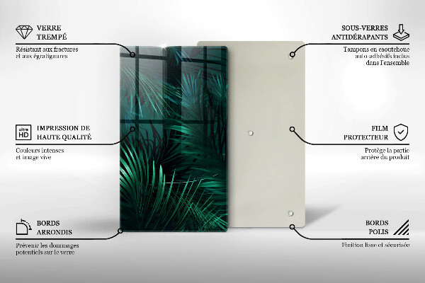 Worktop saver Wild jungle leaves