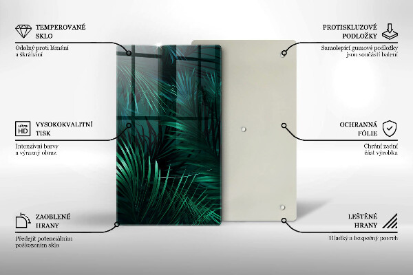 Worktop saver Wild jungle leaves