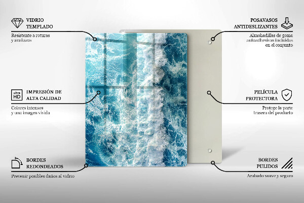 Worktop saver Abstraction with blue