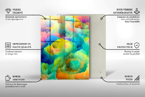 Worktop saver Decorative leaves with gold