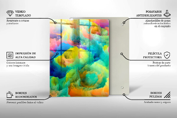 Worktop saver Decorative leaves with gold