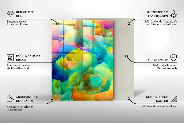 Worktop saver Decorative leaves with gold