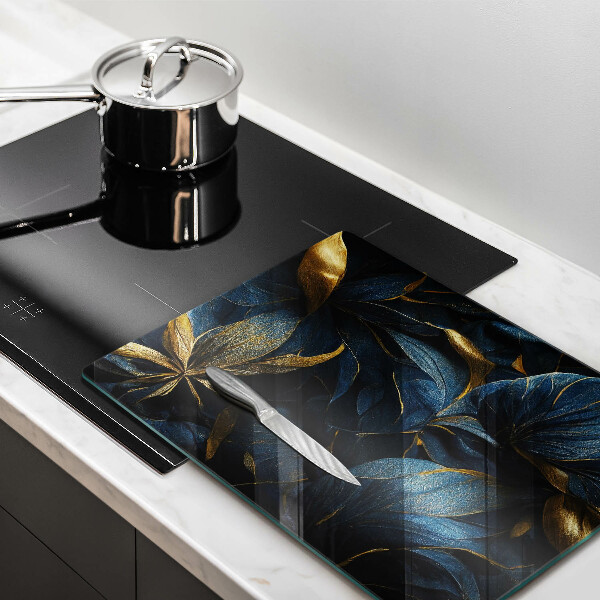 Worktop saver Decorative leaves with gold