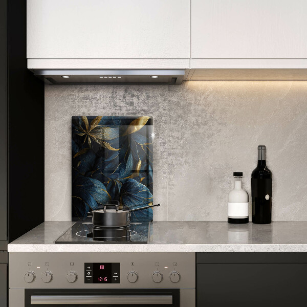 Worktop saver Decorative leaves with gold