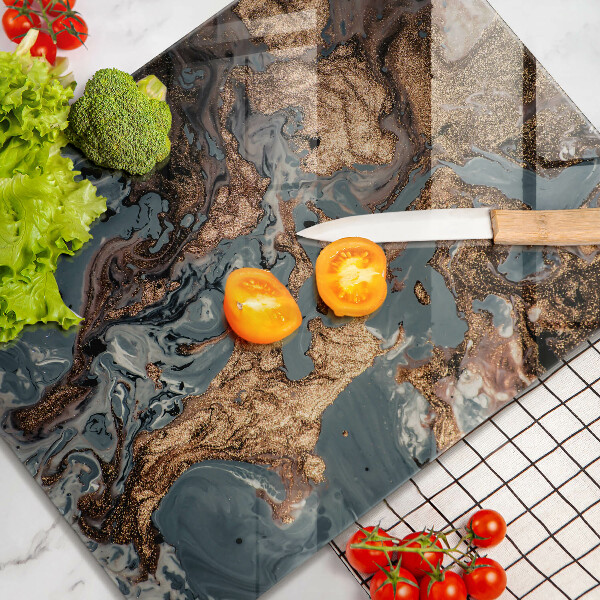 Worktop saver Decorative rock with gold