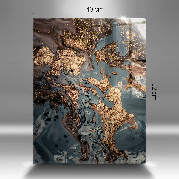 Worktop saver Decorative rock with gold